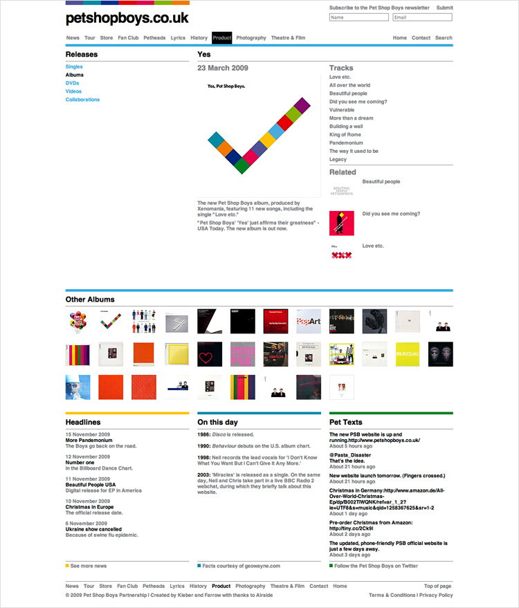 Pet  Shop Boys productpage