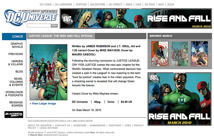 RISE AND FALL dccomics.com