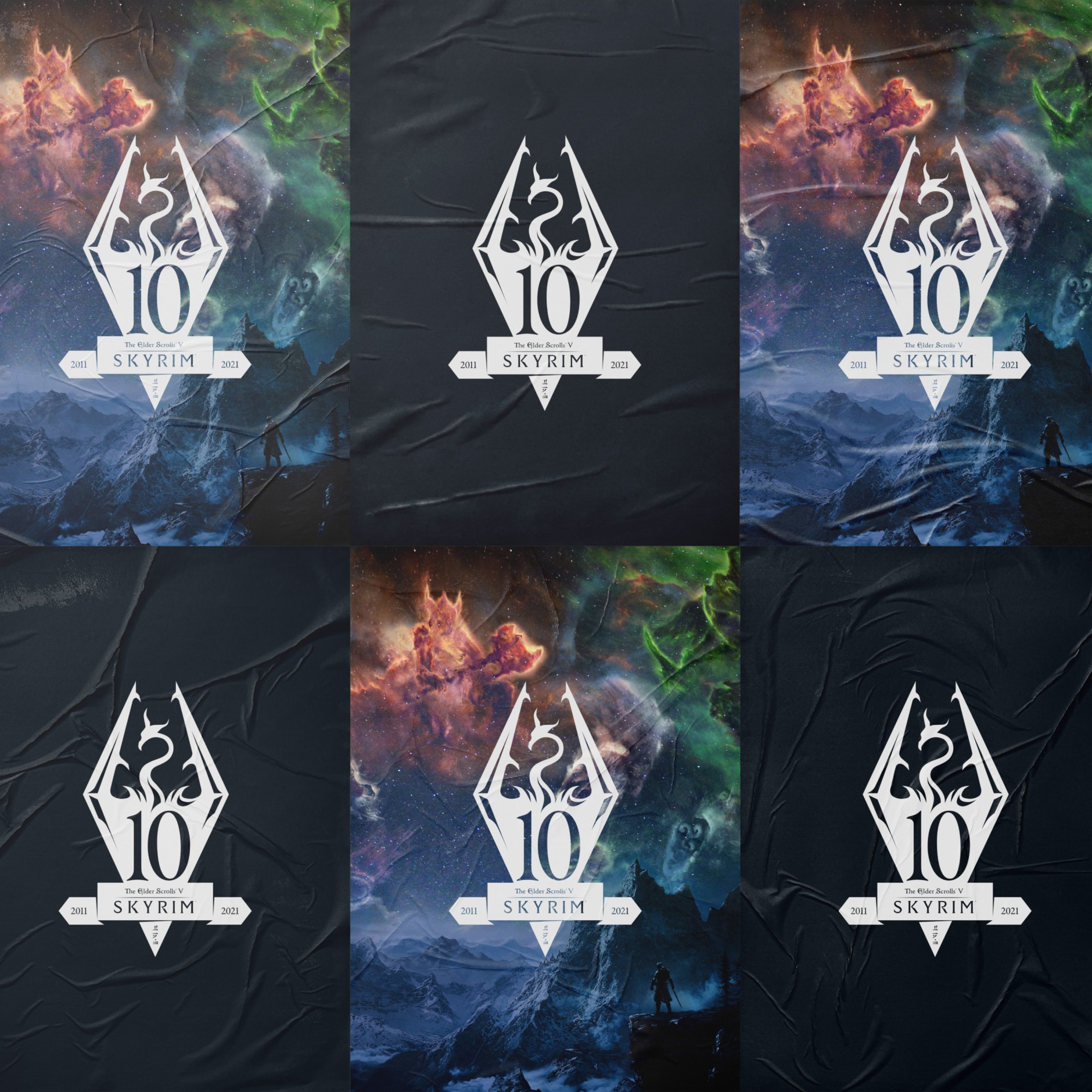 Skyrim 10th anniversary logo