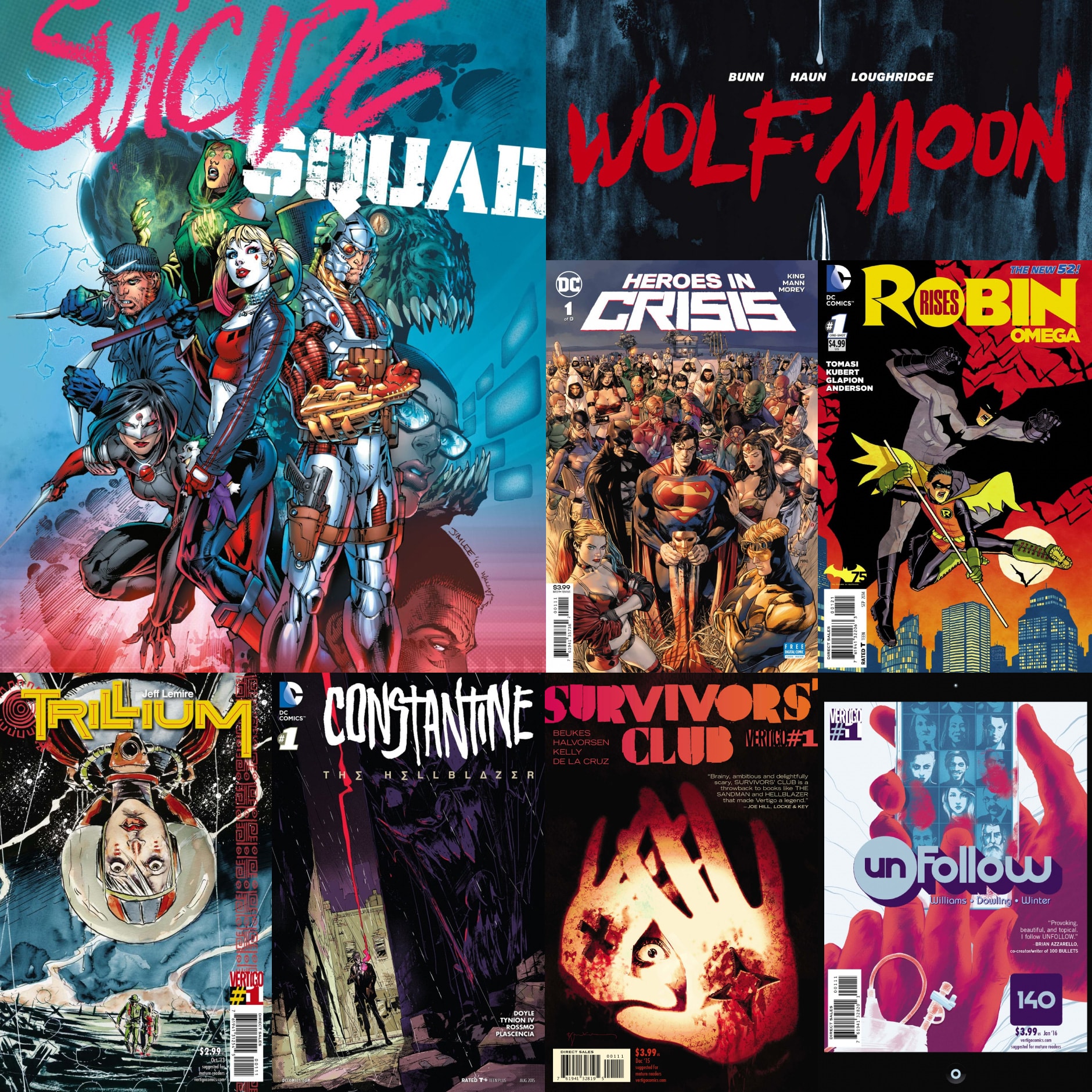 DC Comics covers